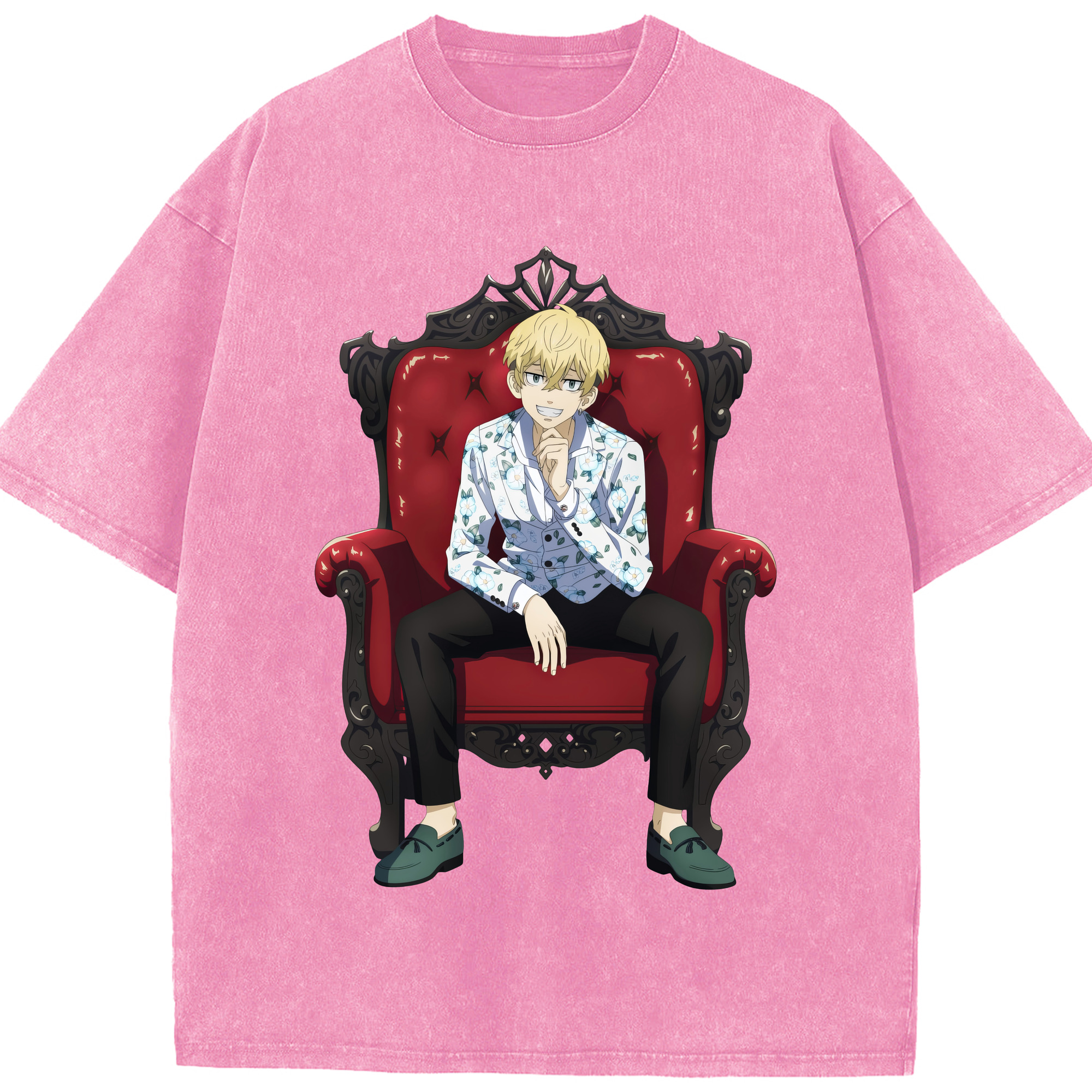 （画像用） 東京リベンジャーズ Tokyo Revengers 綿100% ヴィンテージ風 半袖Tシャツ（フロントプリント）